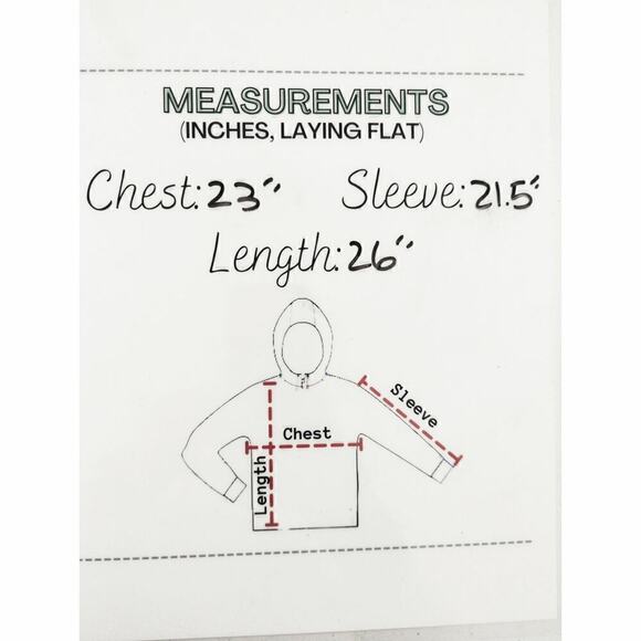 Goose‎ & Gander Mens Green Pullover Hoodie Kangaroo Pocket Athleisure Size L - Picture 5 of 6